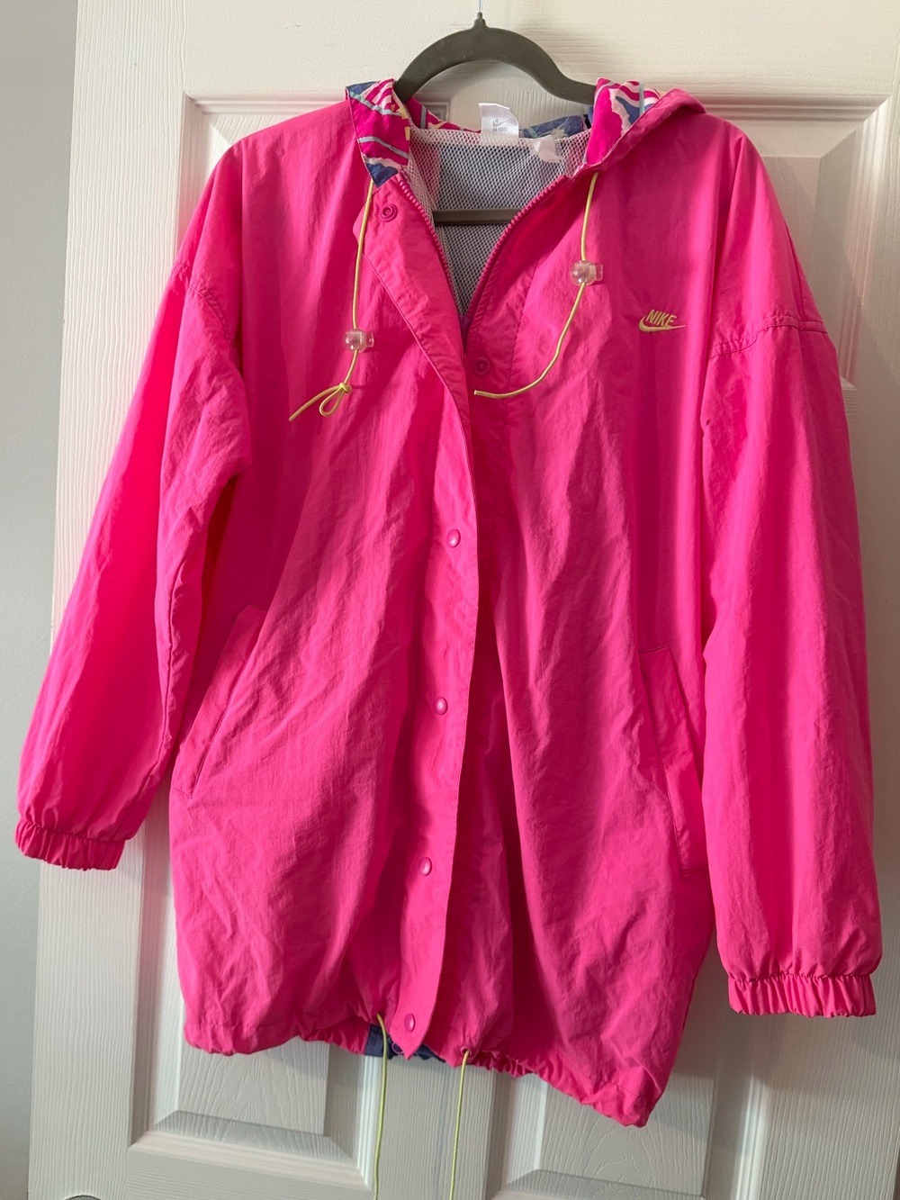Vintage Nike Pink Hooded Windbreaker / Fanny Pack